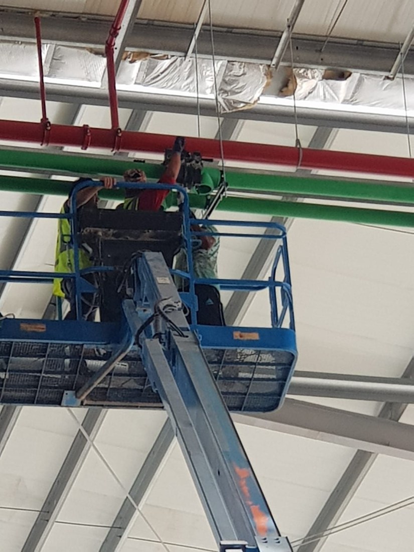 PPR chilled water & vertical installations – PPW piping work